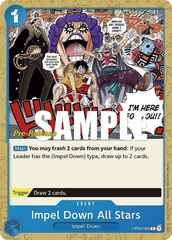 Image for Impel Down All Stars (OP02-066) (Paramount War Pre-Release Cards) - One Piece Card Game