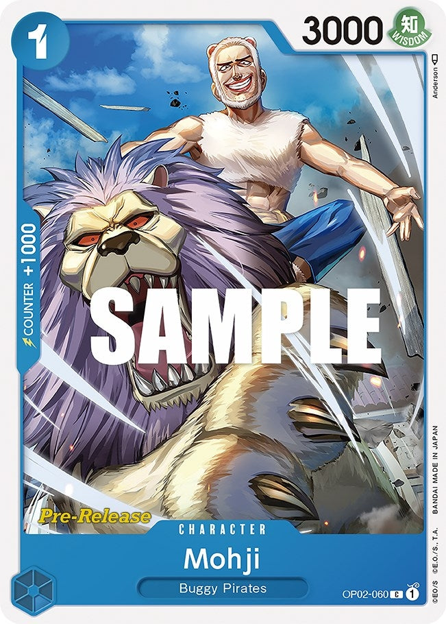 Image for Mohji (OP02-060) (Paramount War Pre-Release Cards) - One Piece Card Game