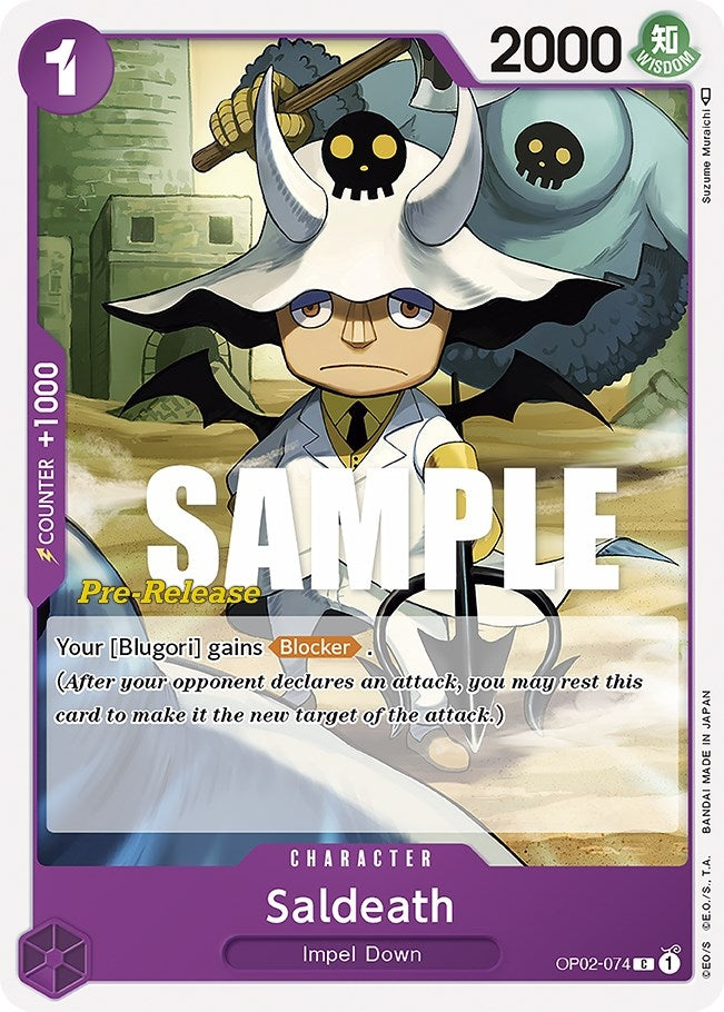 Image for Saldeath (OP02-074) (Paramount War Pre-Release Cards) - One Piece Card Game