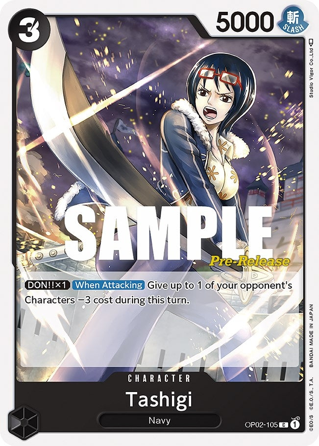 Image for Tashigi (OP02-105) (Paramount War Pre-Release Cards) - One Piece Card Game