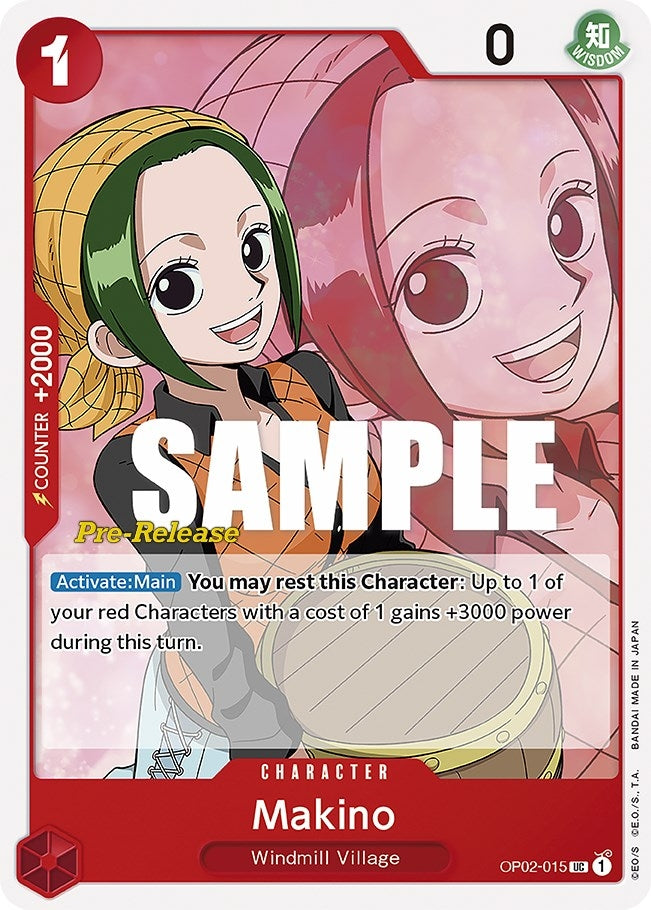 Image for Makino (OP02-015) (Paramount War Pre-Release Cards) - One Piece Card Game