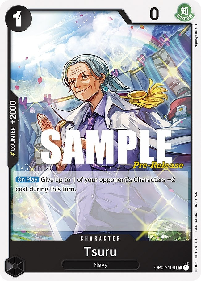 Image for Tsuru (OP02-106) (Paramount War Pre-Release Cards) - One Piece Card Game