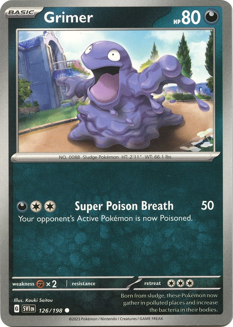 Image for Grimer (126/198) (SV01: Scarlet & Violet Base Set) - Pokemon