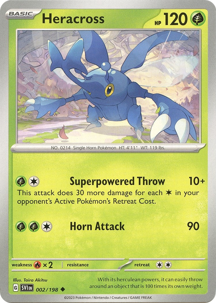 Image for Heracross (002/198) (SV01: Scarlet & Violet Base Set) - Pokemon