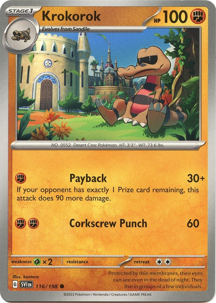 Image for Krokorok (116/198) (SV01: Scarlet & Violet Base Set) - Pokemon