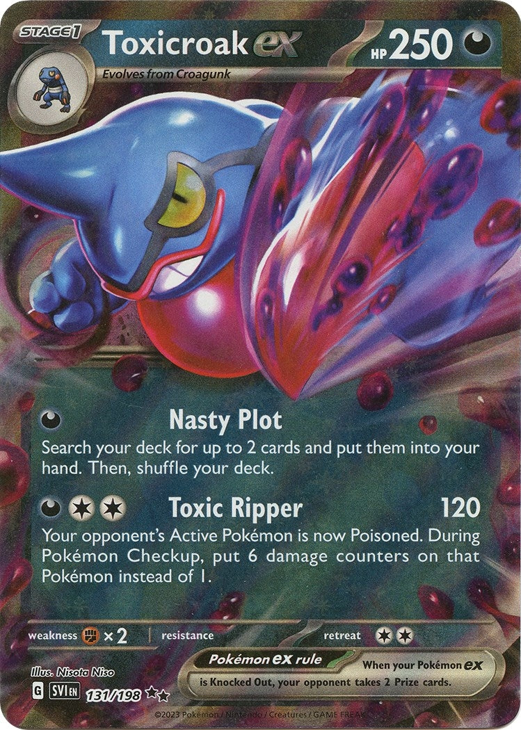 Image for Toxicroak ex (131/198) (SV01: Scarlet & Violet Base Set) - Pokemon