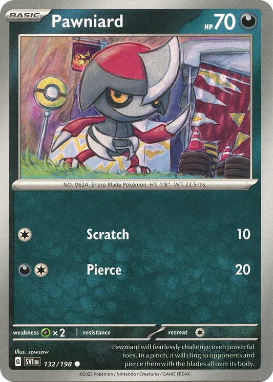 Image for Pawniard (132/198) (SV01: Scarlet & Violet Base Set) - Pokemon
