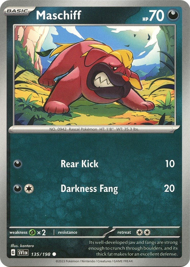 Image for Maschiff (135/198) (SV01: Scarlet & Violet Base Set) - Pokemon