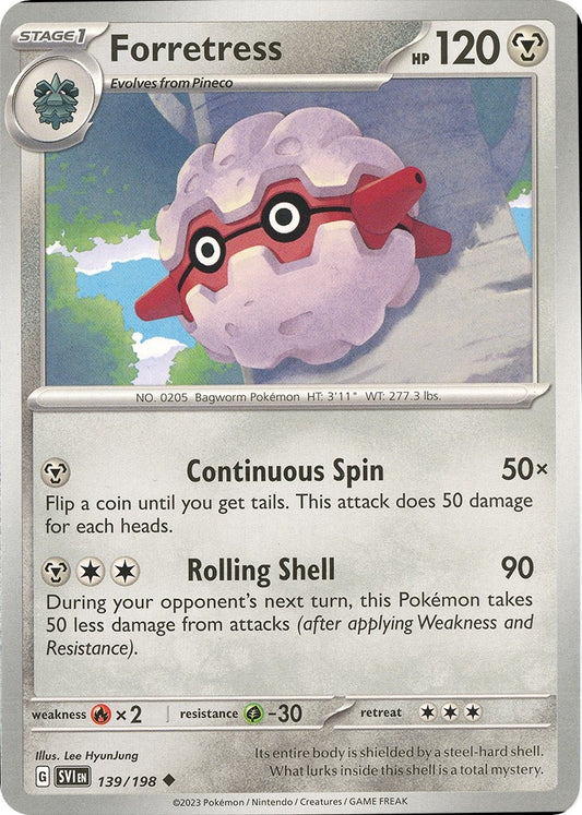 Image for Forretress (139/198) (SV01: Scarlet & Violet Base Set) - Pokemon