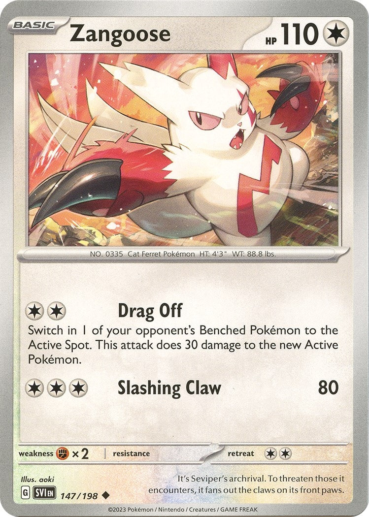Image for Zangoose (147/198) (SV01: Scarlet & Violet Base Set) - Pokemon