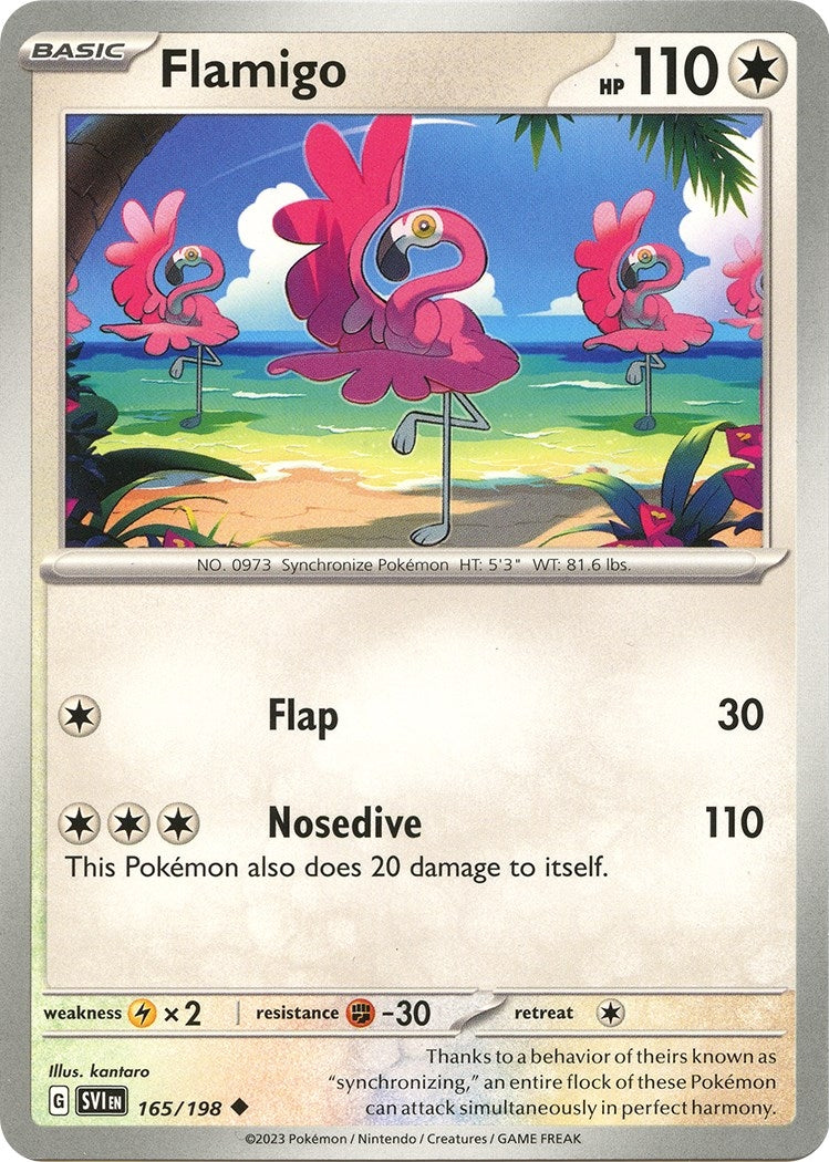Image for Flamigo (165/198) (SV01: Scarlet & Violet Base Set) - Pokemon