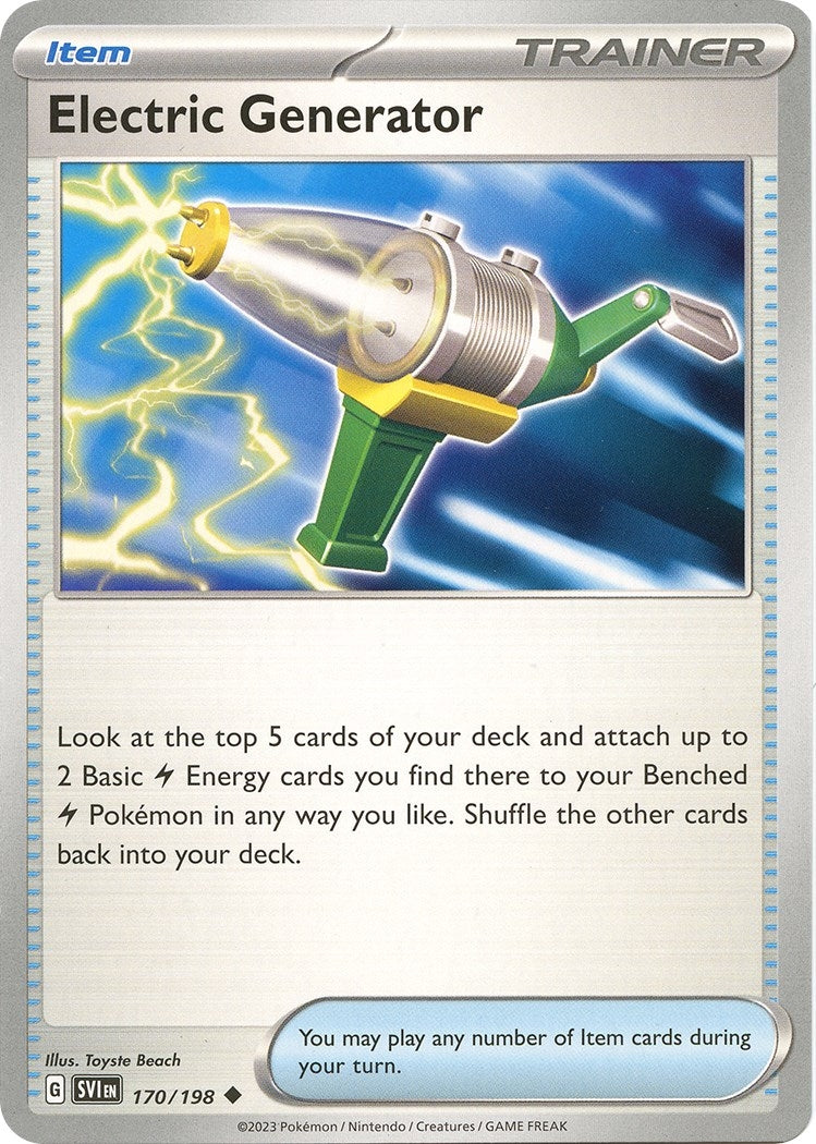 Image for Electric Generator (170/198) (SV01: Scarlet & Violet Base Set) - Pokemon