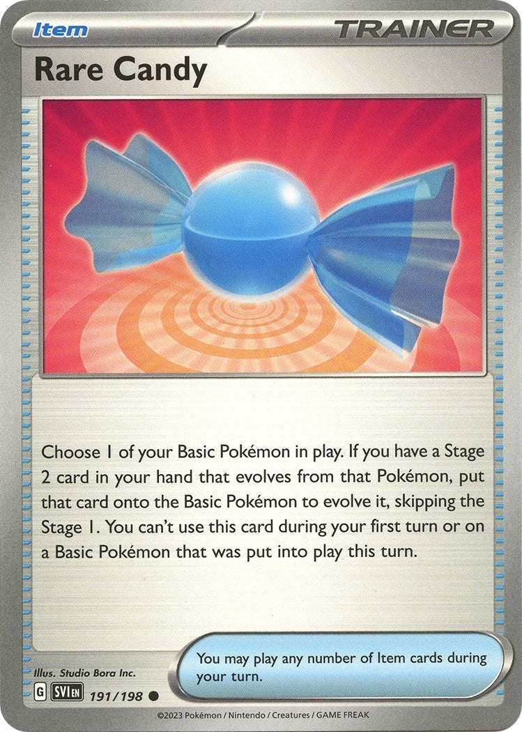 Image for Rare Candy (191/198) (SV01: Scarlet & Violet Base Set) - Pokemon