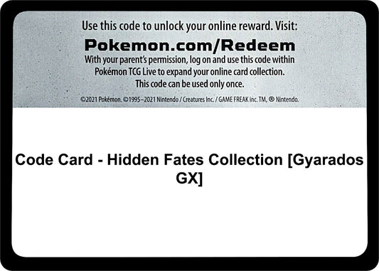 Image for Code Card - Hidden Fates Collection [Gyarados GX] (Hidden Fates) - Pokemon