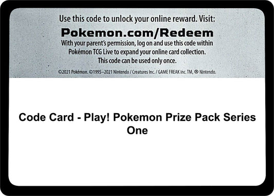 Image for Code Card - Play! Pokemon Prize Pack Series One (Prize Pack Series Cards) - Pokemon