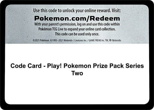 Image for Code Card - Play! Pokemon Prize Pack Series Two (Prize Pack Series Cards) - Pokemon