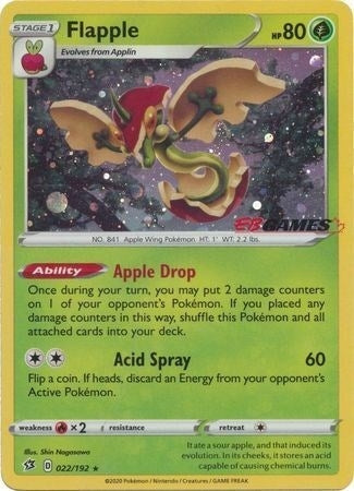 Image for Flapple - 022/192 (EB Games Exclusive) (022/192) (Miscellaneous Cards & Products) - Pokemon