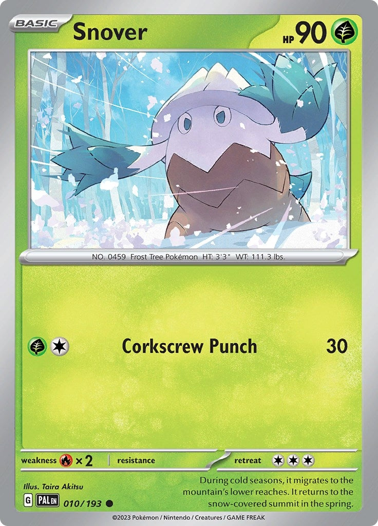 Image for Snover (010/193) (SV02: Paldea Evolved) - Pokemon