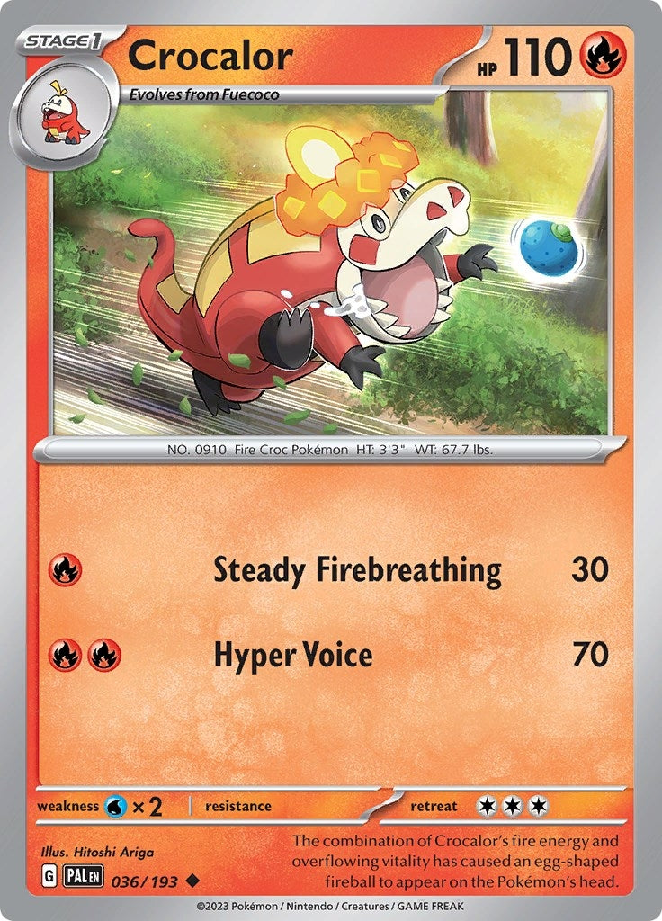 Image for Crocalor (036/193) (SV02: Paldea Evolved) - Pokemon