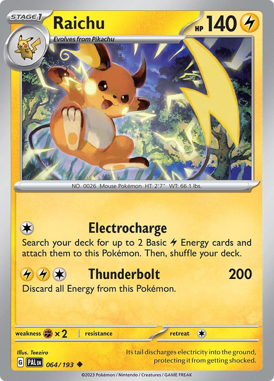 Image for Raichu (064/193) (SV02: Paldea Evolved) - Pokemon