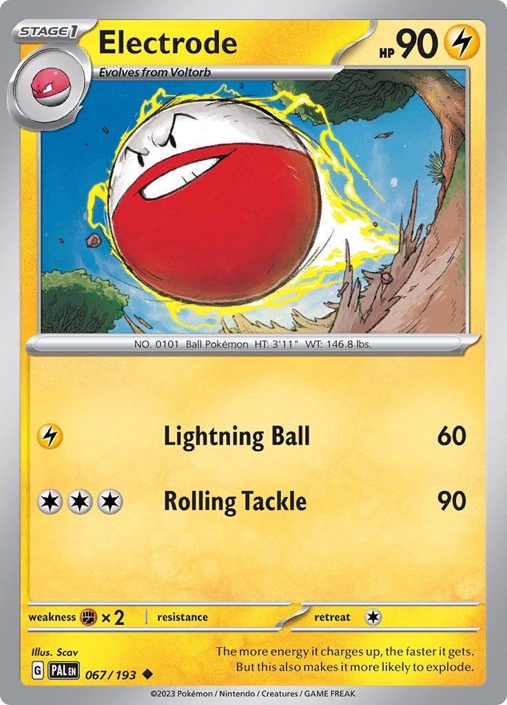 Image for Electrode (067/193) (SV02: Paldea Evolved) - Pokemon