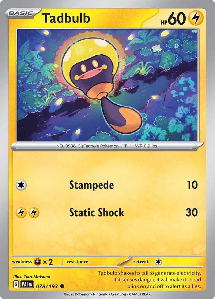 Image for Tadbulb (078/193) (SV02: Paldea Evolved) - Pokemon