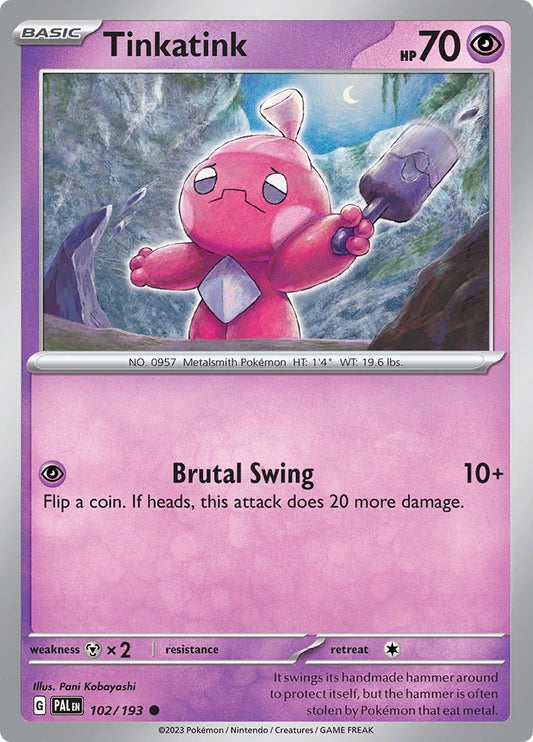 Image for Tinkatink (102/193) (SV02: Paldea Evolved) - Pokemon
