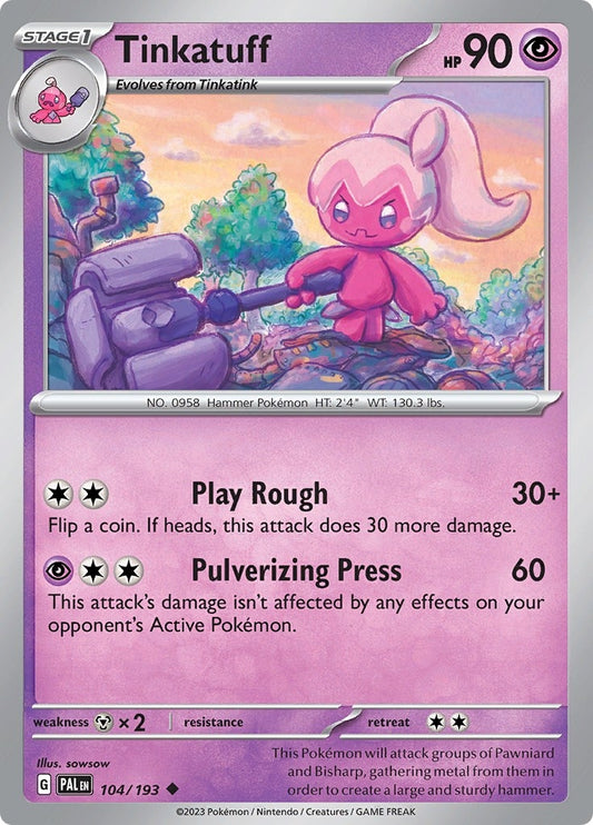 Image for Tinkatuff (104/193) (SV02: Paldea Evolved) - Pokemon