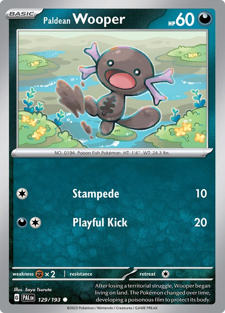 Image for Paldean Wooper (129/193) (SV02: Paldea Evolved) - Pokemon