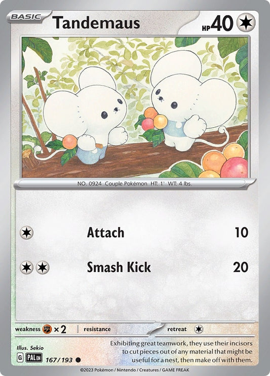 Image for Tandemaus (167/193) (SV02: Paldea Evolved) - Pokemon