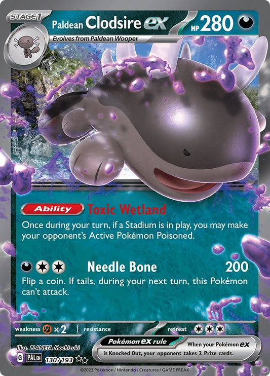 Image for Paldean Clodsire ex (130/193) (SV02: Paldea Evolved) - Pokemon