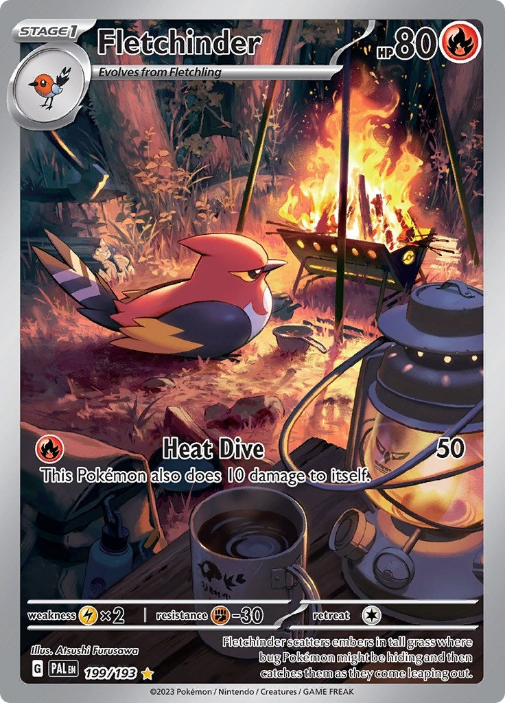 Image for Fletchinder (199/193) (SV02: Paldea Evolved) - Pokemon