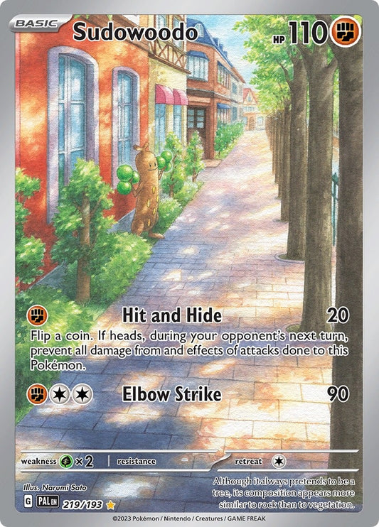 Image for Sudowoodo (219/193) (SV02: Paldea Evolved) - Pokemon