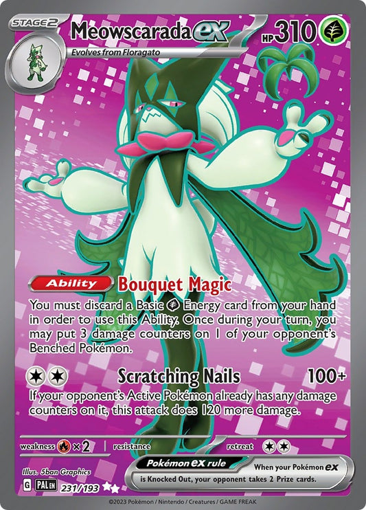 Image for Meowscarada ex (231/193) (SV02: Paldea Evolved) - Pokemon