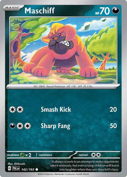Image for Maschiff (142/193) (SV02: Paldea Evolved) - Pokemon