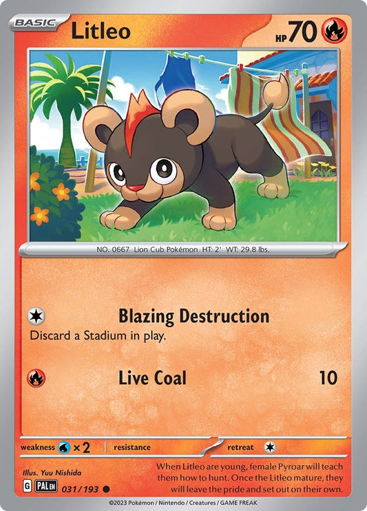 Image for Litleo (031/193) (SV02: Paldea Evolved) - Pokemon