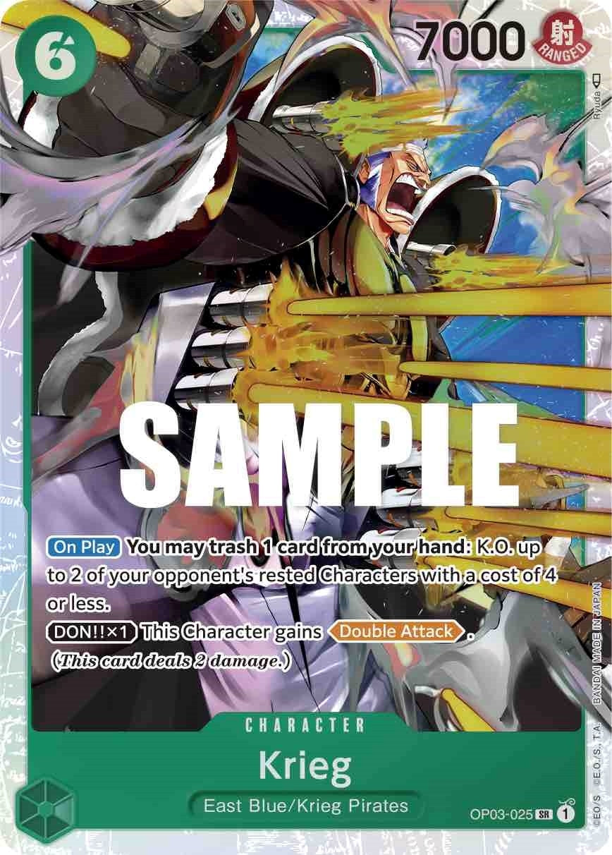 Image for Krieg (OP03-025) (Pillars of Strength) - One Piece Card Game