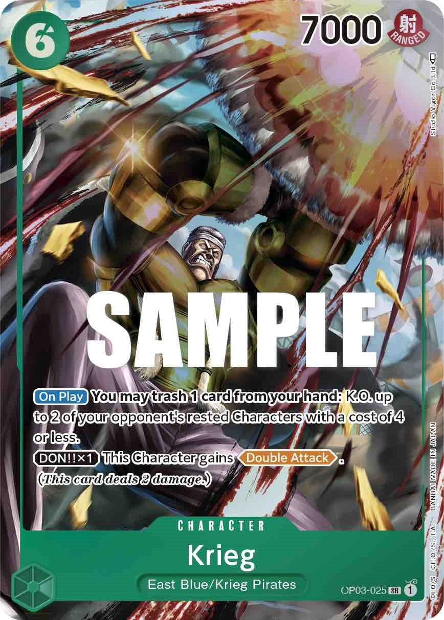 Image for Krieg (Alternate Art) (OP03-025) (Pillars of Strength) - One Piece Card Game
