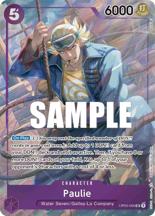 Image for Paulie (Alternate Art) (OP03-066) (Pillars of Strength) - One Piece Card Game