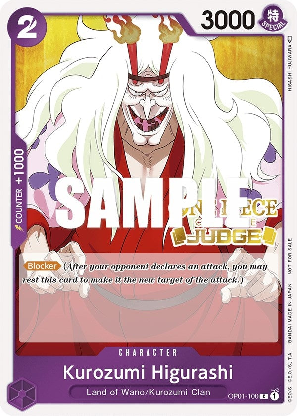 Image for Kurozumi Higurashi (Judge) (OP01-100) (One Piece Promotion Cards) - One Piece Card Game