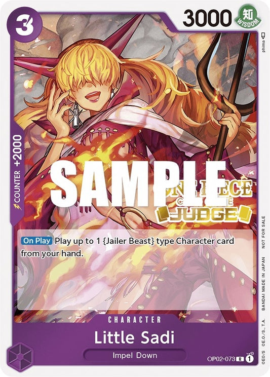 Image for Little Sadi (Judge) (OP02-073) (One Piece Promotion Cards) - One Piece Card Game