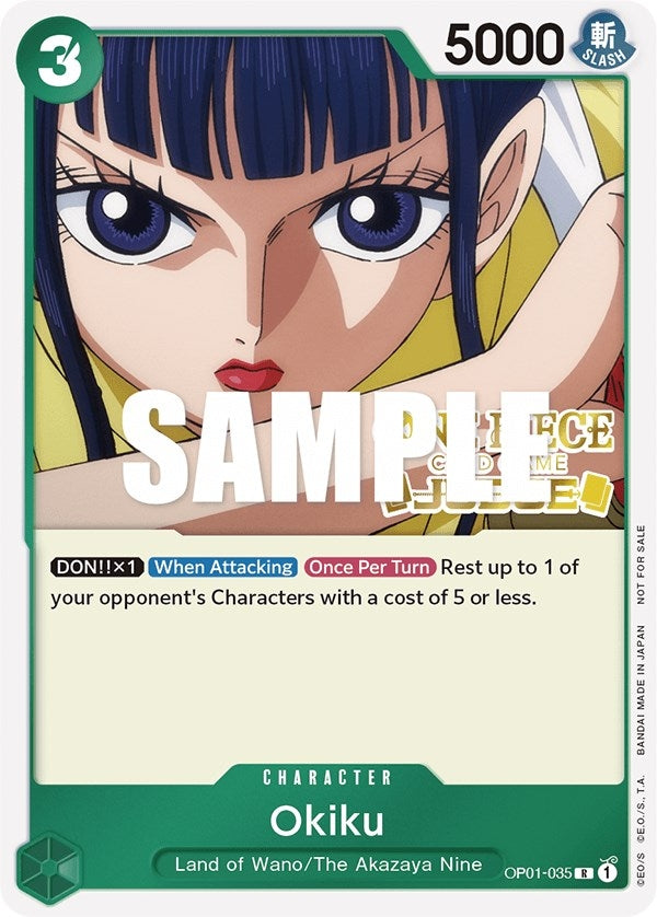 Image for Okiku (Judge) (OP01-035) (One Piece Promotion Cards) - One Piece Card Game