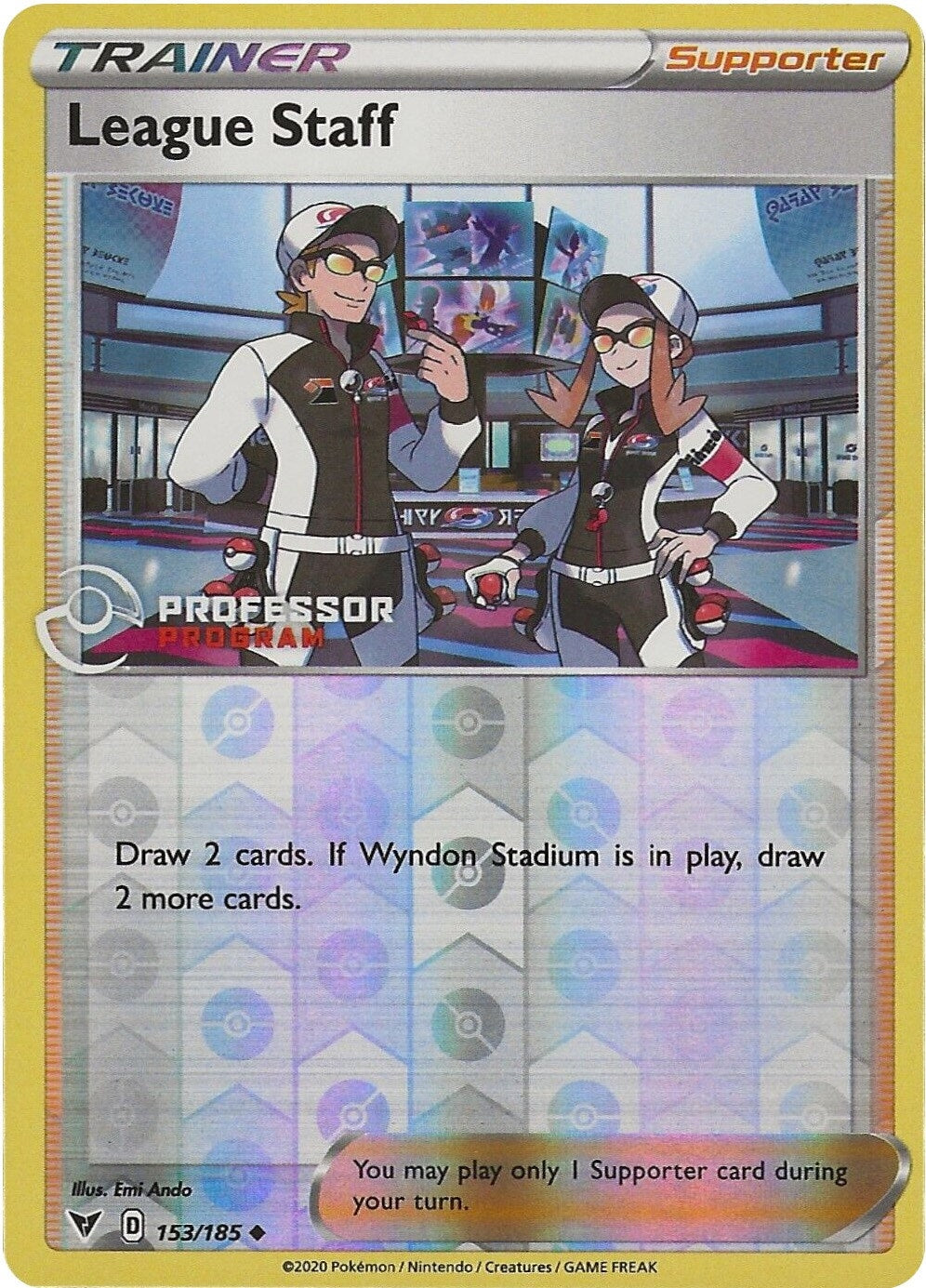 Image for League Staff (153/185) (Professor Program Promos) - Pokemon