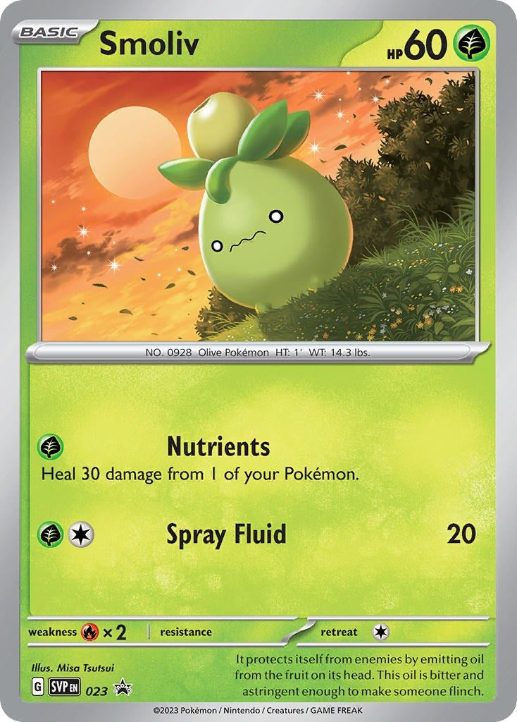 Image for Smoliv - 023 (023) (SV: Scarlet & Violet Promo Cards) - Pokemon