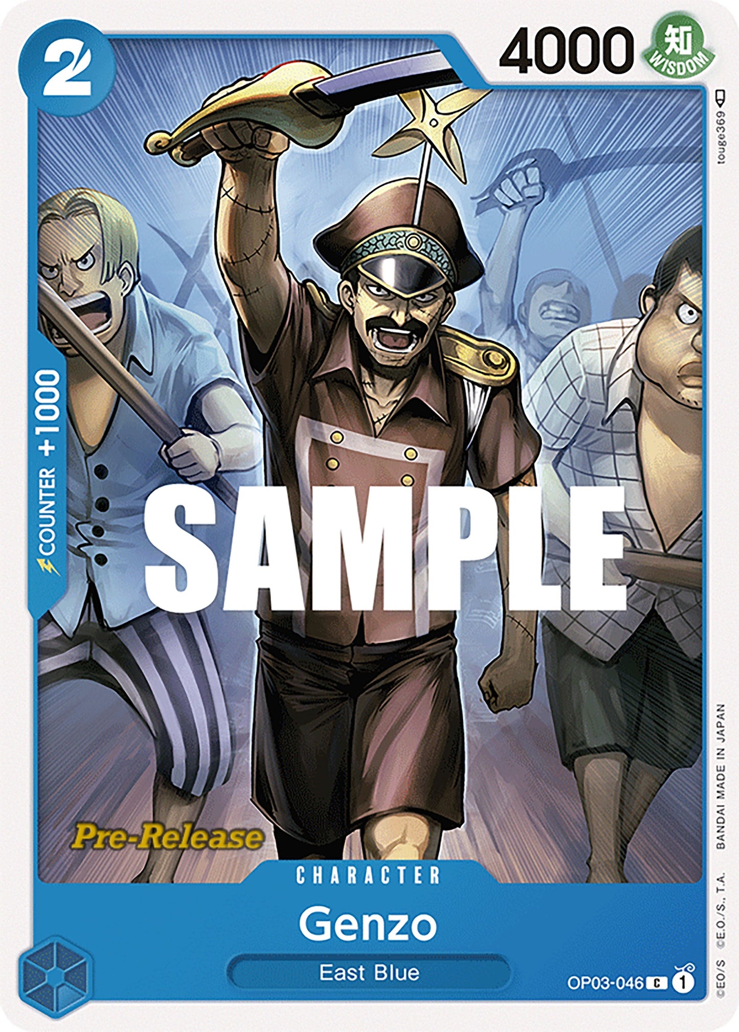 Image for Genzo (OP03-046) (Pillars of Strength Pre-Release Cards) - One Piece Card Game