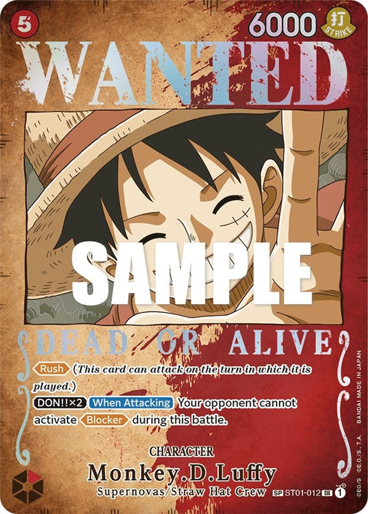 Image for Monkey.D.Luffy (Wanted Poster) (ST01-012) (Pillars of Strength) - One Piece Card Game