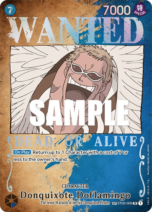 Image for Donquixote Doflamingo (Wanted Poster) (ST03-009) (Pillars of Strength) - One Piece Card Game