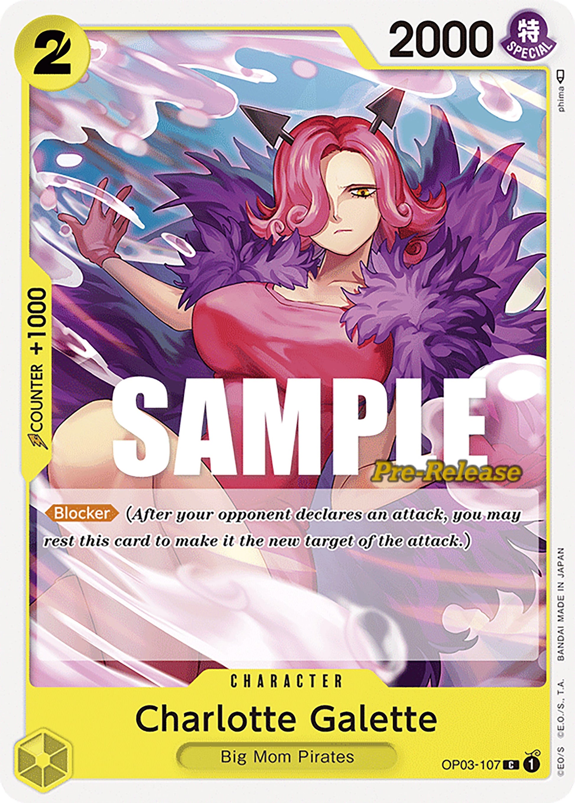Image for Charlotte Galette (OP03-107) (Pillars of Strength Pre-Release Cards) - One Piece Card Game