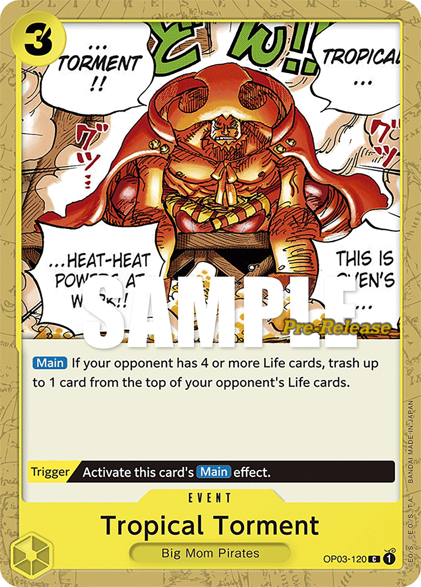 Image for Tropical Torment (OP03-120) (Pillars of Strength Pre-Release Cards) - One Piece Card Game