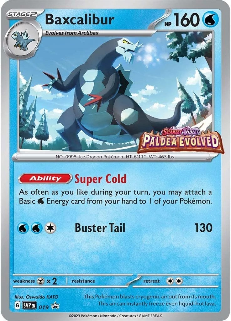 Image for Baxcalibur - 019 (Prerelease) (019) (SV: Scarlet & Violet Promo Cards) - Pokemon